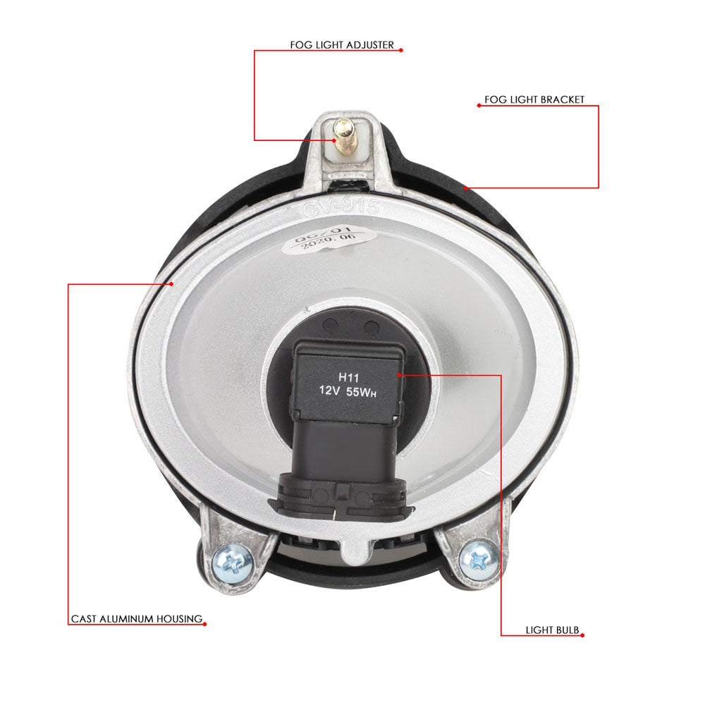 Buick Lucerne Clear Lens Fog Light Lamp Kit/Harness/Switch