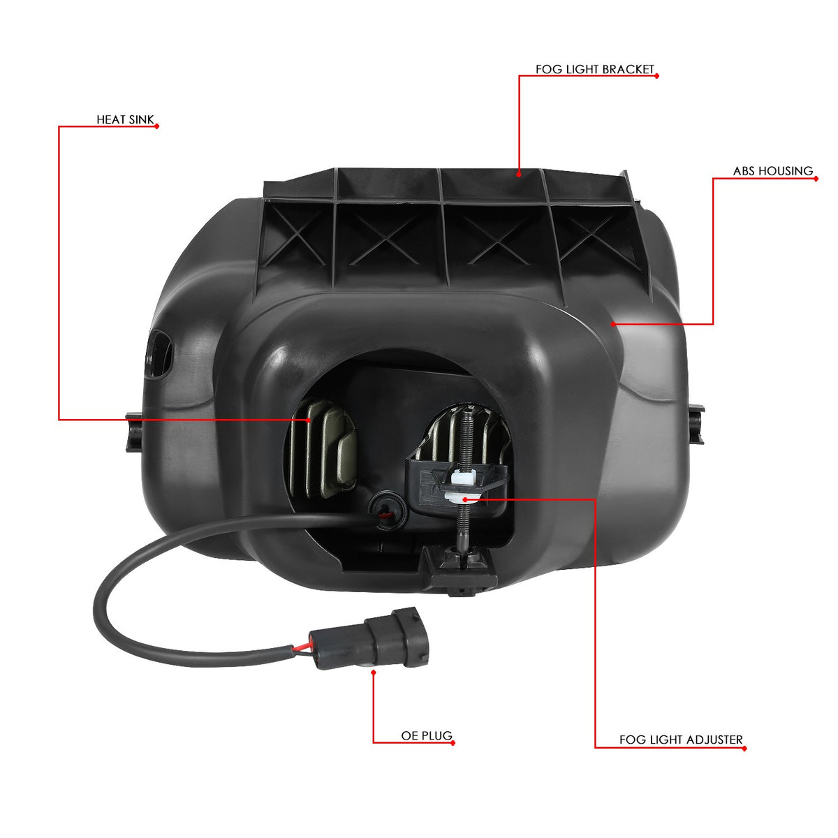 Smoked Len LED Front Bumper Fog Light Lamp 03-07 Silverado 1500-3500 BFC-FOLK-339-SM