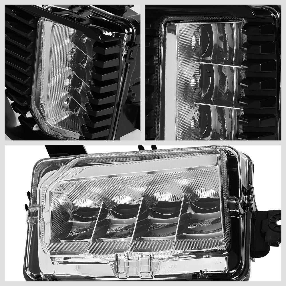 Front Bumper Replace Chrome LED Fog Light w/Switch For 19-21 Sierra 1500