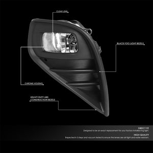 Clear Lens Front Bumper Fog Light Lamps 20+ Toyota Highlander XU70 BFC-FOLK-352-CH