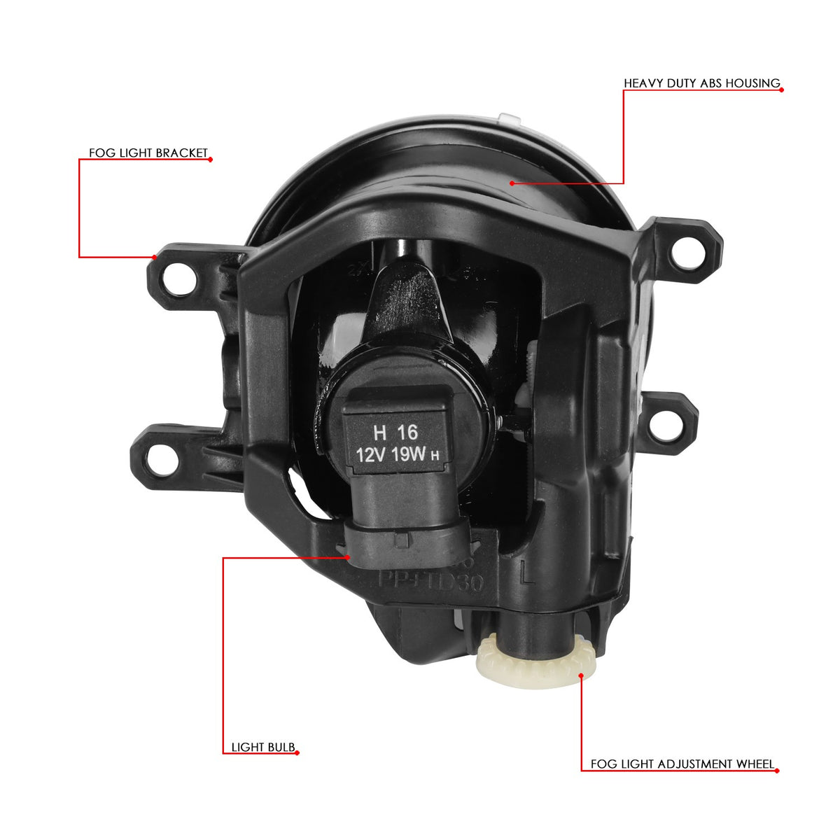 Clear Lens Front Bumper Fog Light Lamps 20+ Toyota Highlander XU70 BFC-FOLK-352-CH