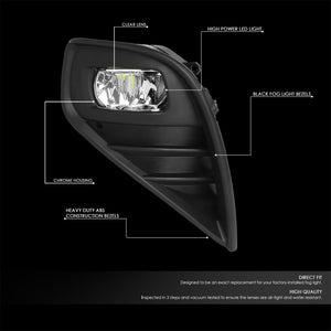Clear Lens LED Front Bumper Fog Light Lamps 20+ Toyota Highlander BFC-FOLK-353-CH