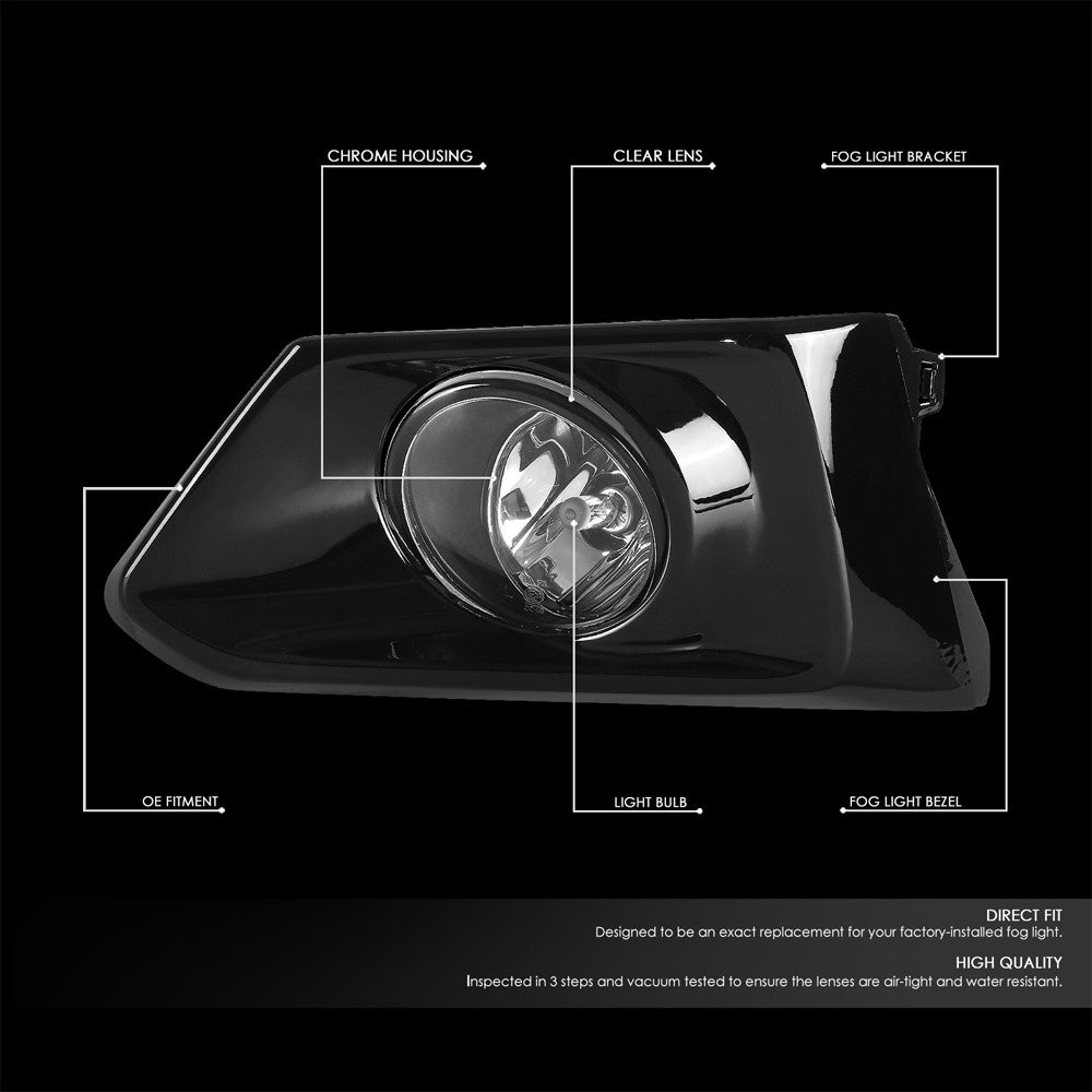 Front Bumper Replace Left/Right Halogen Fog Light w/Switch For For 19-22 Nissan Altima Pre-Facelift (L34)