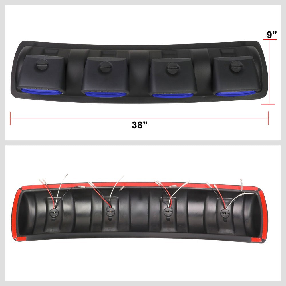 Universal Off-Road Blue Lens Adjustable Quad Roof Mount Fog Light Lamp BFC-FOLK-360-BL