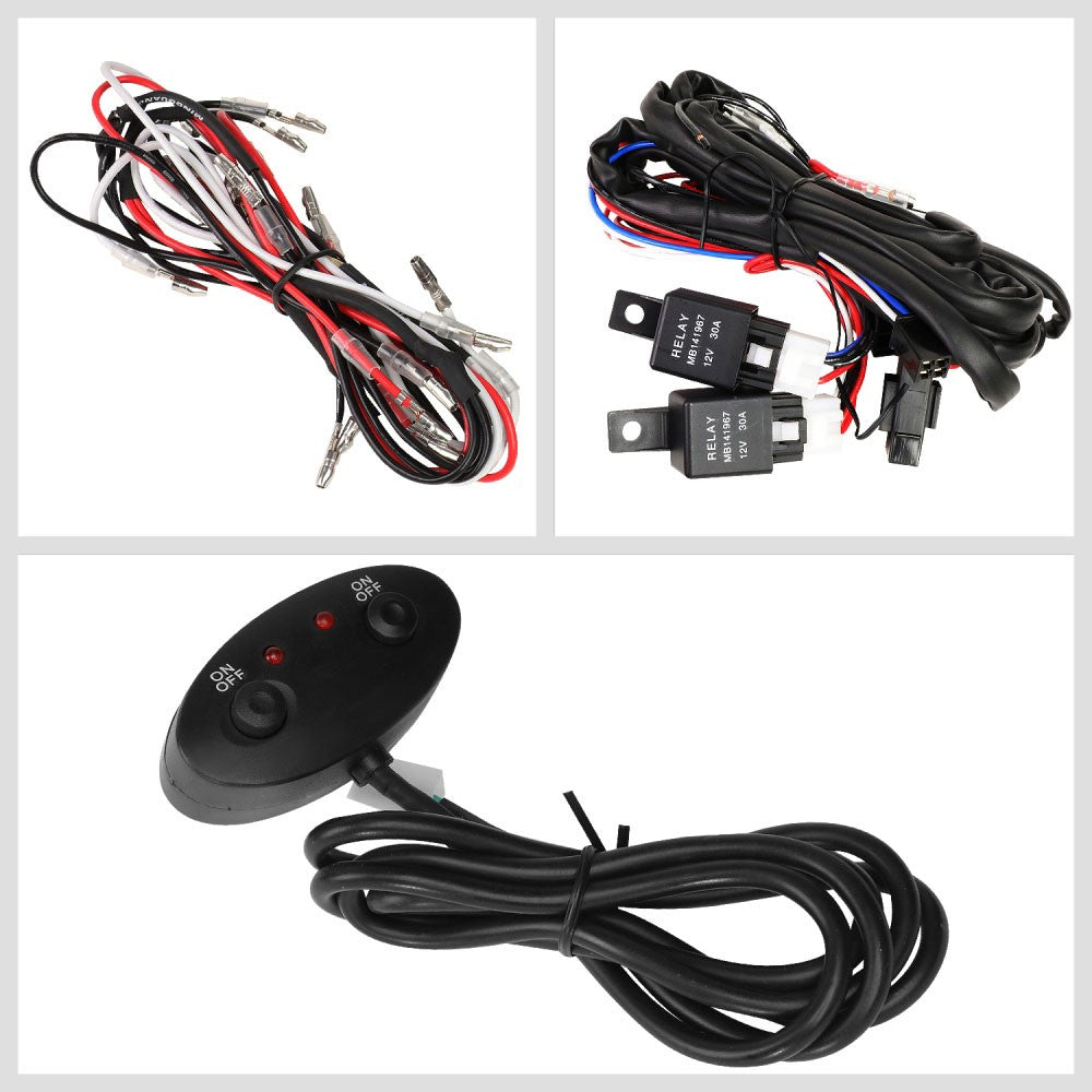 Universal Off-Road Blue Lens Adjustable Quad Roof Mount Fog Light Lamp BFC-FOLK-360-BL