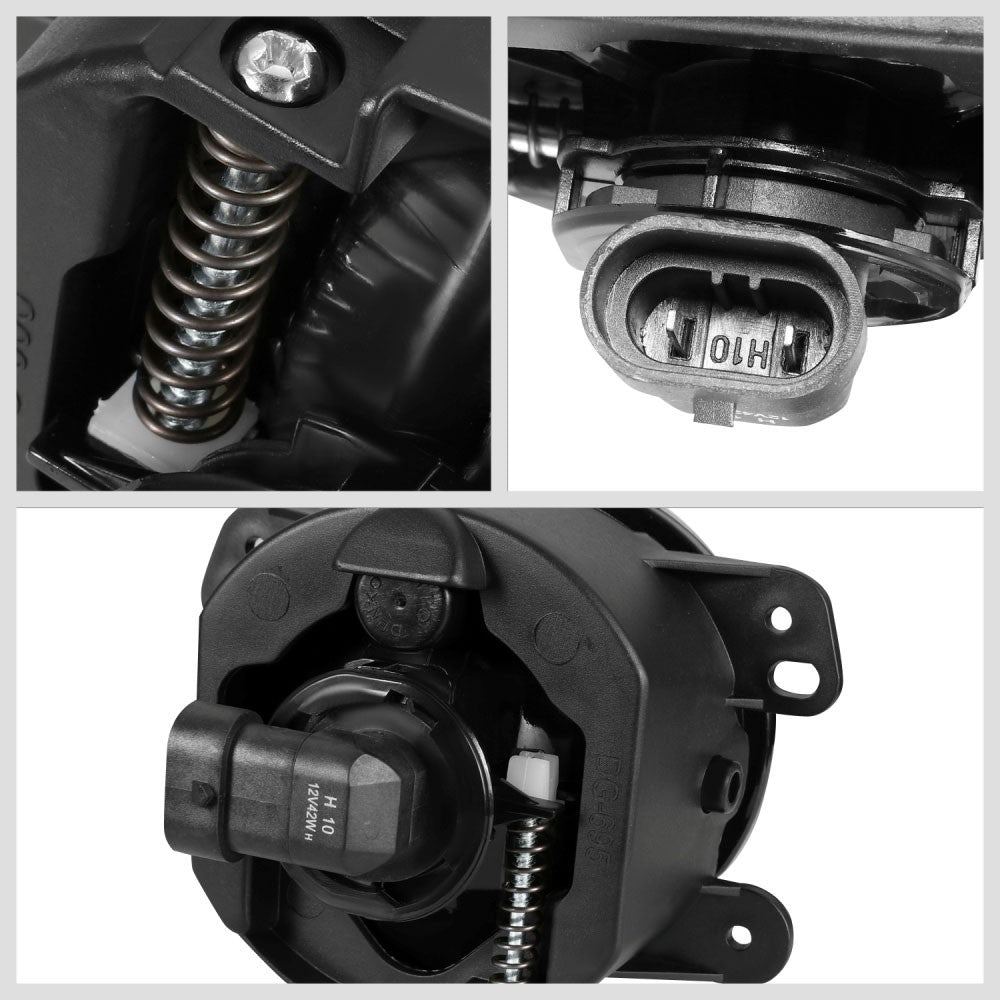 Clear Lens Front Bumper Fog Light Lamp 05+ PT Cruiser Journey Wrangler BFC-FOLK-365-CH