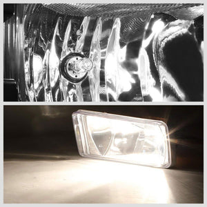 Front Bumper Replace Fog Light Kit Lamp+Bulbs Clear Lens For 14-15 Sierra 1500-Exterior-BuildFastCar
