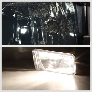 Front Bumper Replace Fog Light Kit Lamp+Bulbs Smoke Lens For 14-15 Sierra 1500-Exterior-BuildFastCar