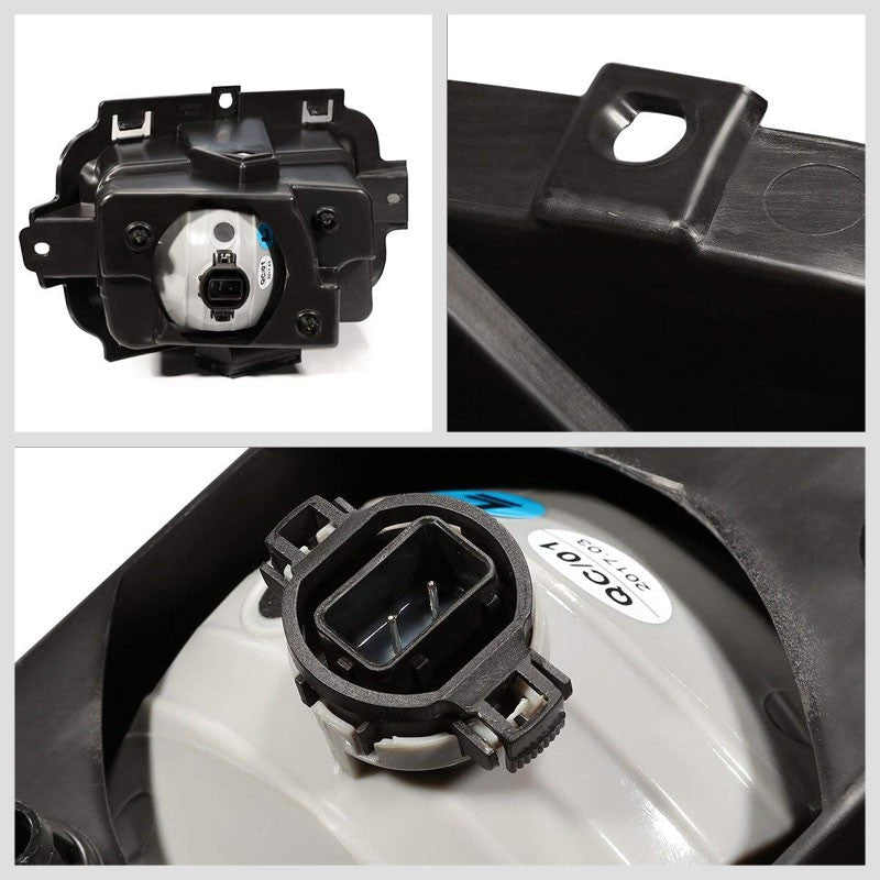 Front Bumper Replace Fog Light Kit Lamp+Bulbs Smoke Lens For 14-15 Sierra 1500-Exterior-BuildFastCar