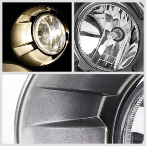 Front Bumper Drive Fog Light Lamp+Silver Bezel+Bulb Clear Lens For 10-13 Camaro-Exterior-BuildFastCar