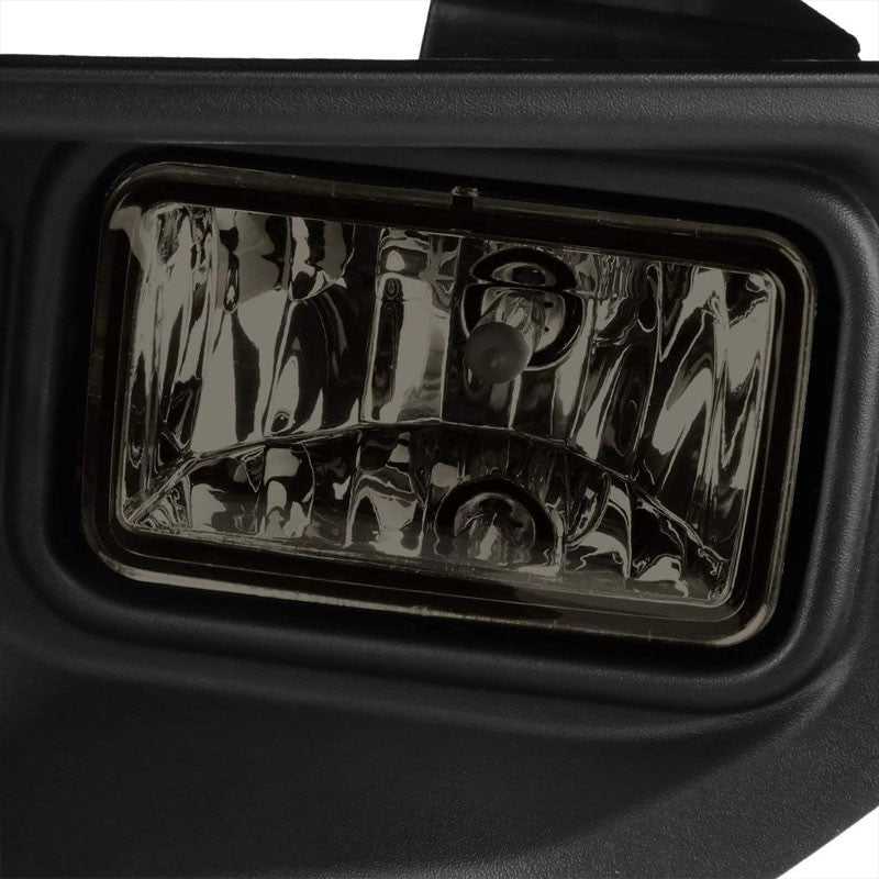 Front Bumper Replace Fog Light Lamp Black Bezel+Bulbs Smoke Lens For 15-17 F-150-Exterior-BuildFastCar