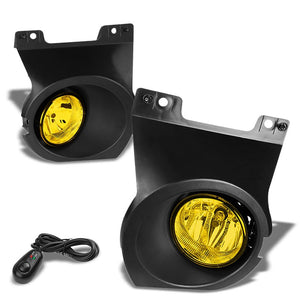 Front Bumper Driving Fog Light Lamp Kit Bezel+Bulbs Amber Lens For 09-14 F-150-Exterior-BuildFastCar