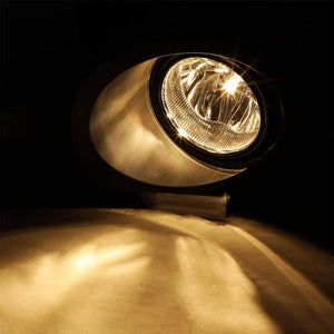 Front Bumper Driving Fog Light Lamp Kit Bezel+Bulbs Amber Lens For 09-14 F-150-Exterior-BuildFastCar