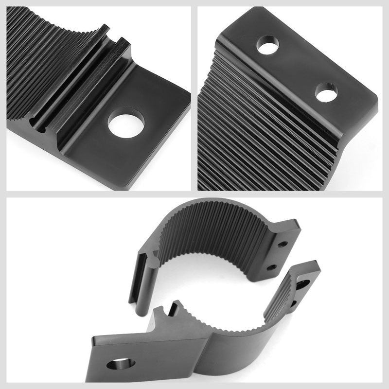 2PC BLK Fog Light/Tube/Bar T1 Mount Clamp Bracket 2"OD Bull Bar/Roof Rack/Guard-Exterior-BuildFastCar