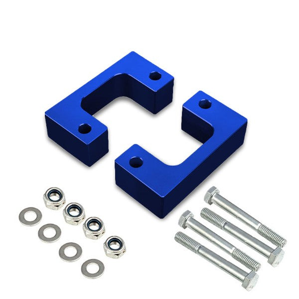 2.5&quot; Front Blue Low Mount Leveling Lift Kit Spacer For 07-17 Silverado 1500-Suspension-BuildFastCar