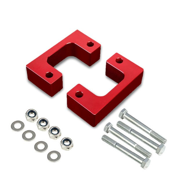 2.5&quot; Front Red Low Mount Leveling Lift Kit Spacer For 07-17 Silverado 1500-Suspension-BuildFastCar