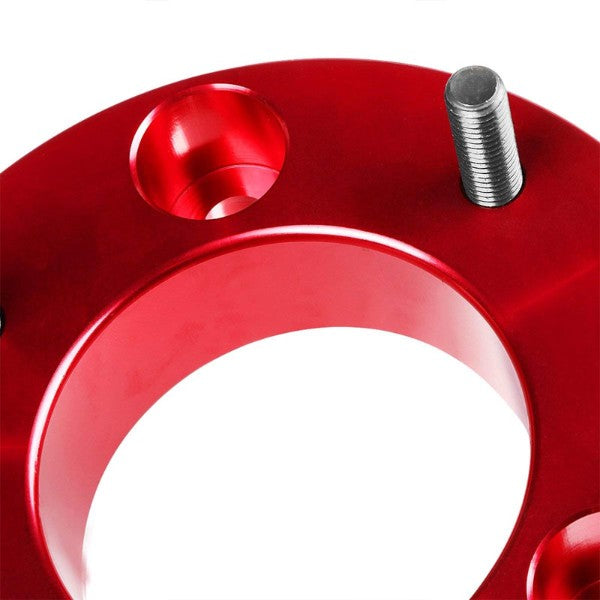 3" Front Red Strut Top Mount Leveling Lift Kit Spacer For 06-10 Dodge Ram 1500-Suspension-BuildFastCar