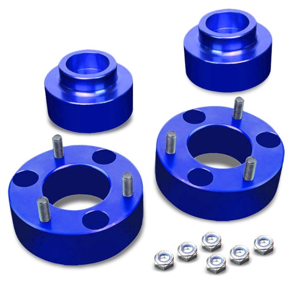 3&quot;F/1.5&quot;R Blue Strut Top/Spring Leveling Lift Kit Spacer For 09-10 Ram 1500-Suspension-BuildFastCar