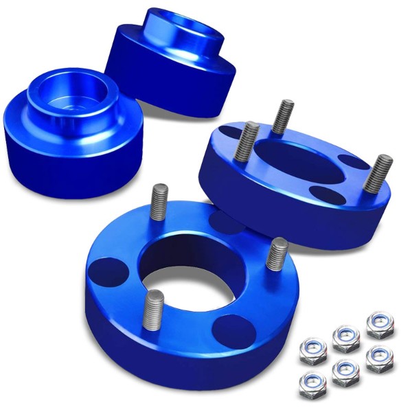 2&quot;F/1.5&quot;R Blue Strut Top/Spring Leveling Lift Kit Spacer For 09-10 Ram 1500-Suspension-BuildFastCar