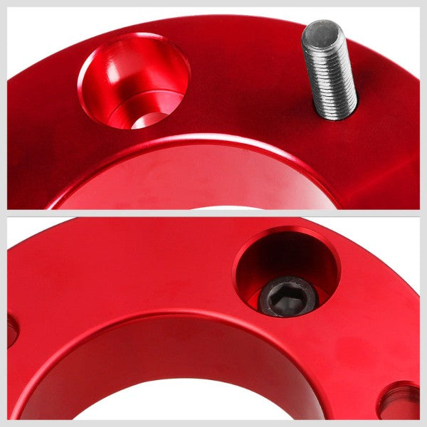 2"F/1.5"R Red Strut Top/Spring Leveling Lift Kit Spacer For 09-10 Dodge Ram 1500-Suspension-BuildFastCar
