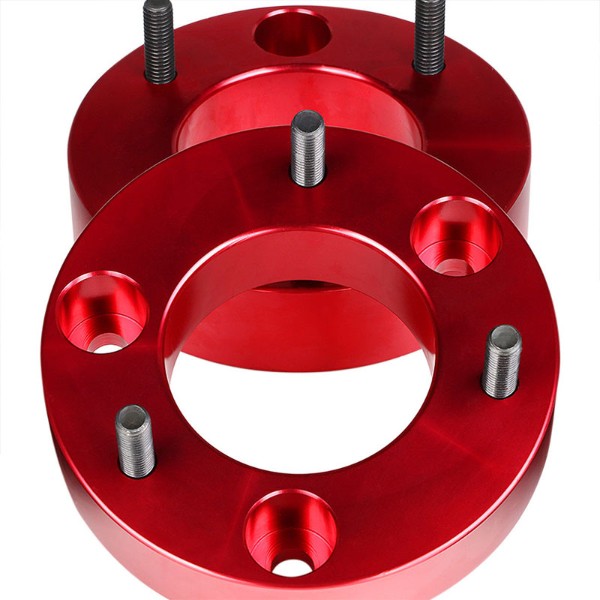 2" F/2" R Red Strut Top/Spring Leveling Lift Kit Spacer For 09-10 Dodge Ram 1500-Suspension-BuildFastCar