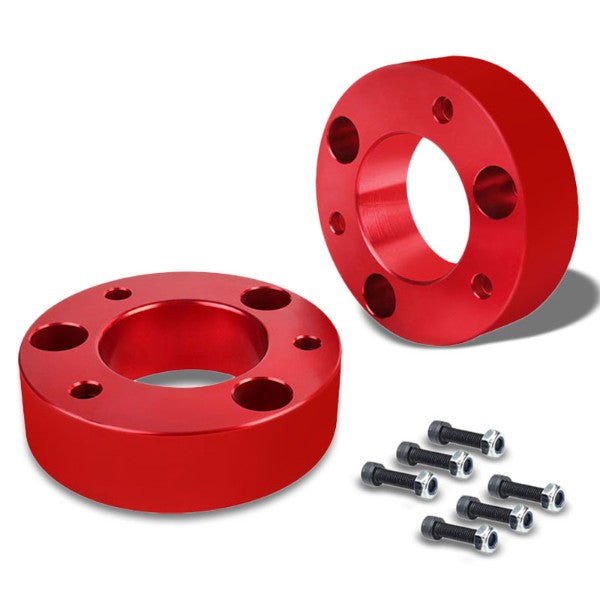 2.5&quot; Front Red Strut Top Mount Leveling Lift Kit Spacer For 04-17 Ford F-150-Suspension-BuildFastCar