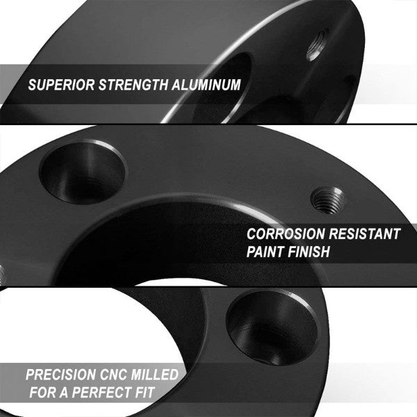 1.5" Rear Black Leaf Spring Mount Leveling Lift Kit Blocks For 04-17 Ford F-150-Suspension-BuildFastCar