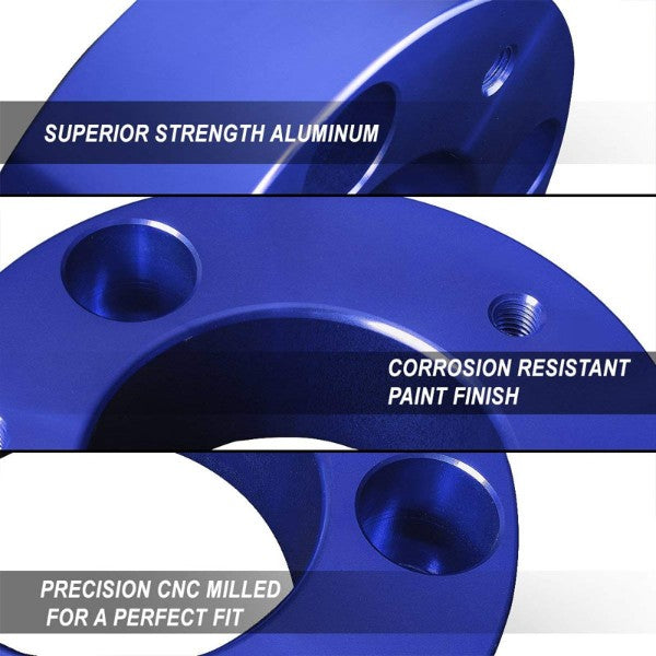 1.5" Rear Blue Leaf Spring Mount Leveling Lift Kit Blocks For 04-17 Ford F-150-Suspension-BuildFastCar
