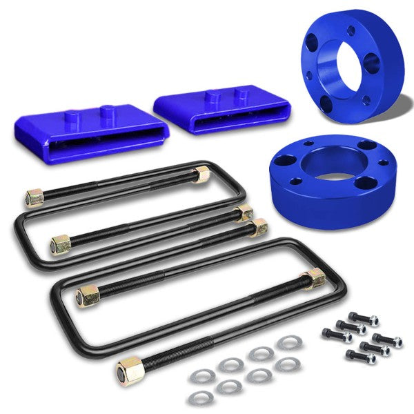 3&quot; F/1&quot; R Blue Strut Top/Spring Mt Leveling Lift Kit Spacer/Block For 04-17 F150-Suspension-BuildFastCar