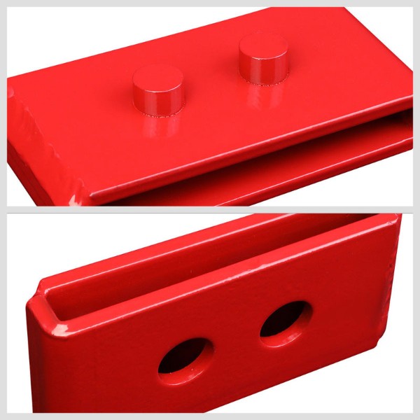 3" F/1" R Red Strut Top/Spring Mt Leveling Lift Kit Spacer/Block For 04-17 F-150-Suspension-BuildFastCar