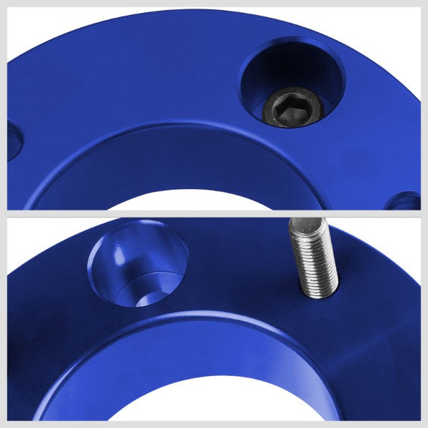 3" F/3" R Blue Strut Top/Spring Mt Leveling Lift Kit Spacer/Block For 04-17 F150-Suspension-BuildFastCar