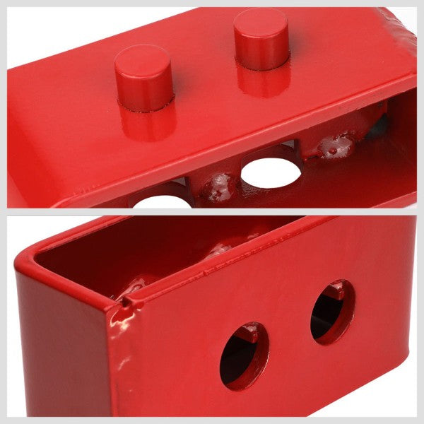 2.5"F/1.5"R Red Strut Tp/Spring Mt Leveling Lift Kit Spacer/Block For 04-17 F150-Suspension-BuildFastCar