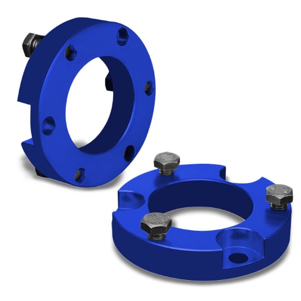 2" Front Blue Strut Top Mount Leveling Lift Kit Spacer For 95-04 Toyota Tacoma-Suspension-BuildFastCar