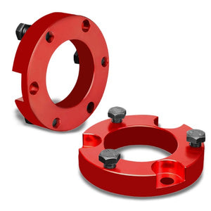 2" Front Red Strut Top Mount Leveling Lift Kit Spacer For 95-04 Toyota Tacoma-Suspension-BuildFastCar