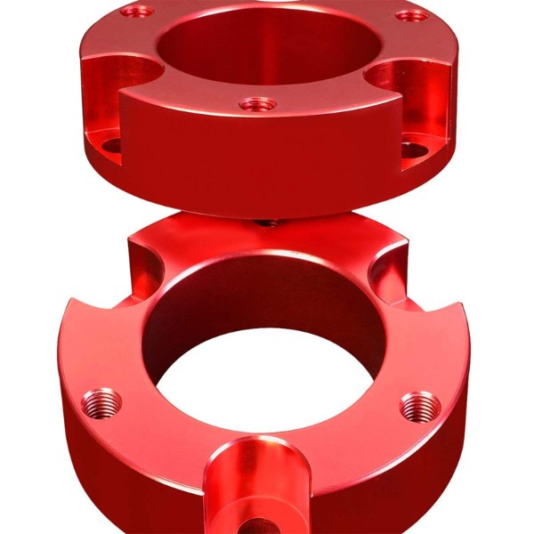 2" Front Red Strut Top Mount Leveling Lift Kit Spacer For 95-04 Toyota Tacoma-Suspension-BuildFastCar