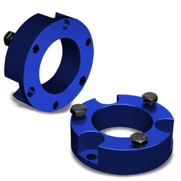3" Front Blue Strut Top Mount Leveling Lift Kit Spacer For 95-04 Toyota Tacoma-Suspension-BuildFastCar