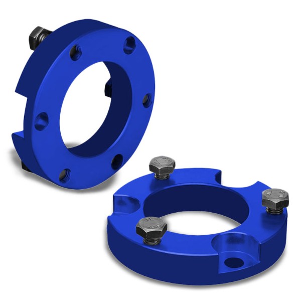 2" Front Blue Strut Top Mount Leveling Lift Kit Spacer For 05-18 Toyota Tacoma-Suspension-BuildFastCar