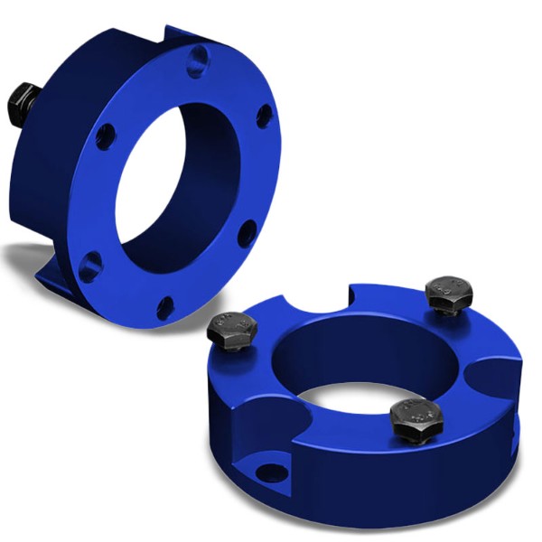 2.5" Front Blue Strut Top Mount Leveling Lift Kit Spacer For 00-06 Toyota Tundra-Suspension-BuildFastCar