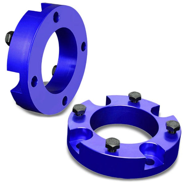 2&quot; Front Blue Strut Top Mount Leveling Lift Kit Spacer For 07-18 Toyota Tundra-Suspension-BuildFastCar