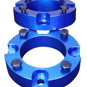 3" Front Blue Strut Top Mount Leveling Lift Kit Spacer For 07-18 Toyota Tundra-Suspension-BuildFastCar