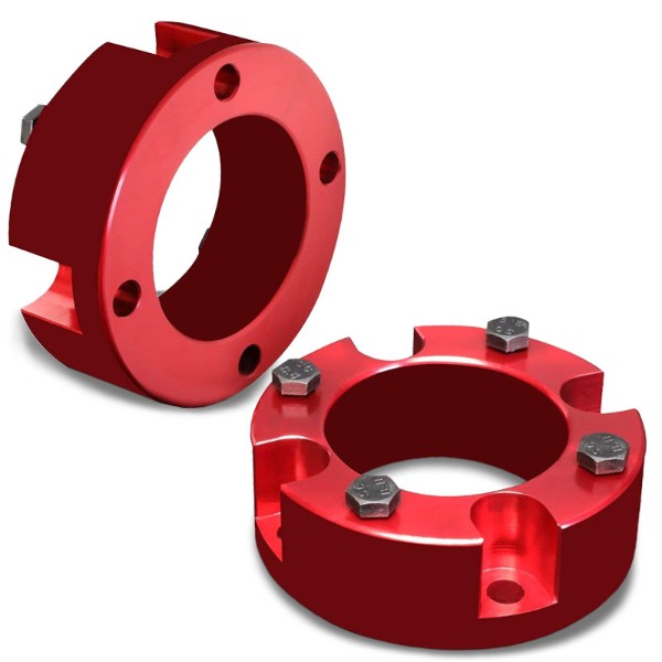 3&quot; Front Red Strut Top Mount Leveling Lift Kit Spacer For 07-18 Toyota Tundra-Suspension-BuildFastCar