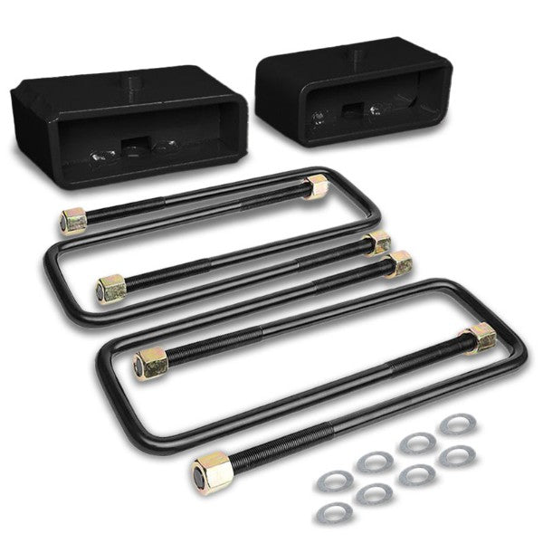 2" Rear Black Leaf Spring Mount Leveling Lift Kit Block For 00-17 Toyota Tundra-Suspension-BuildFastCar