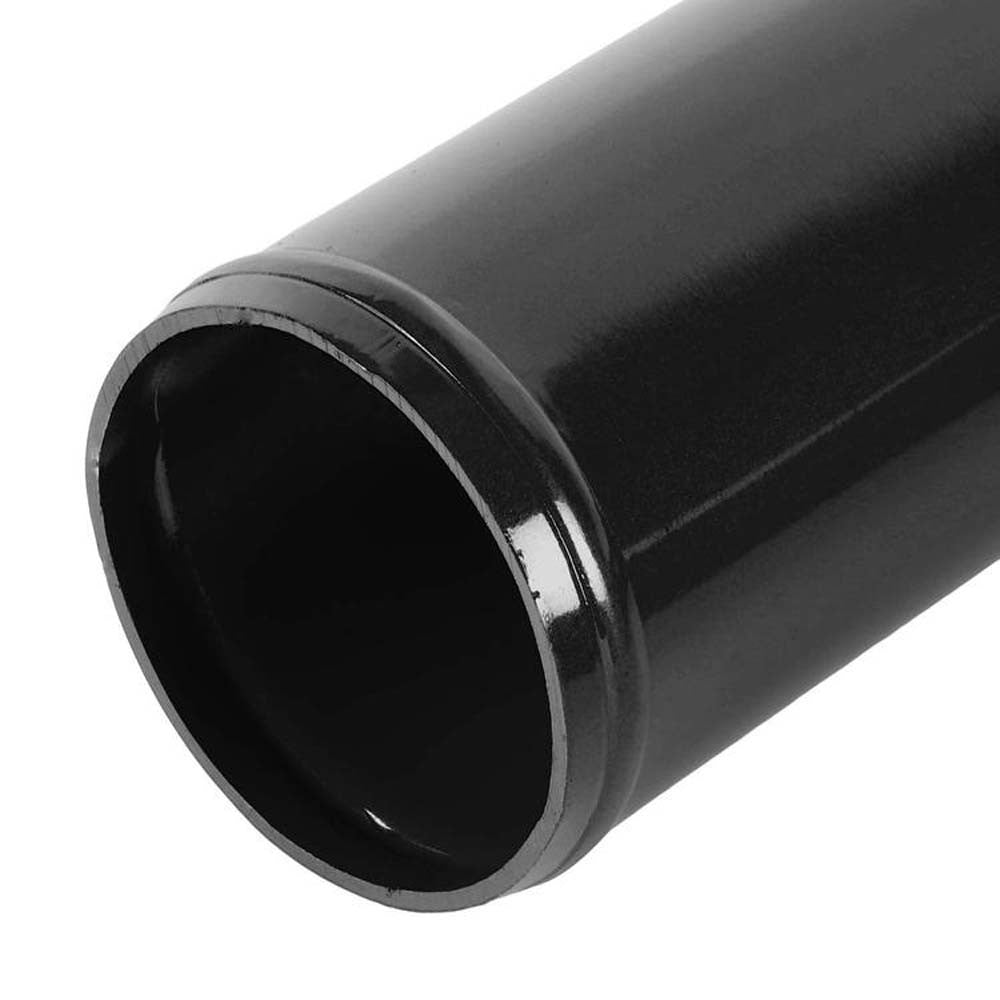 Universal 3" Black 8PC Front Mount Intercooler Piping Straight/Elbow Hose+Clamp