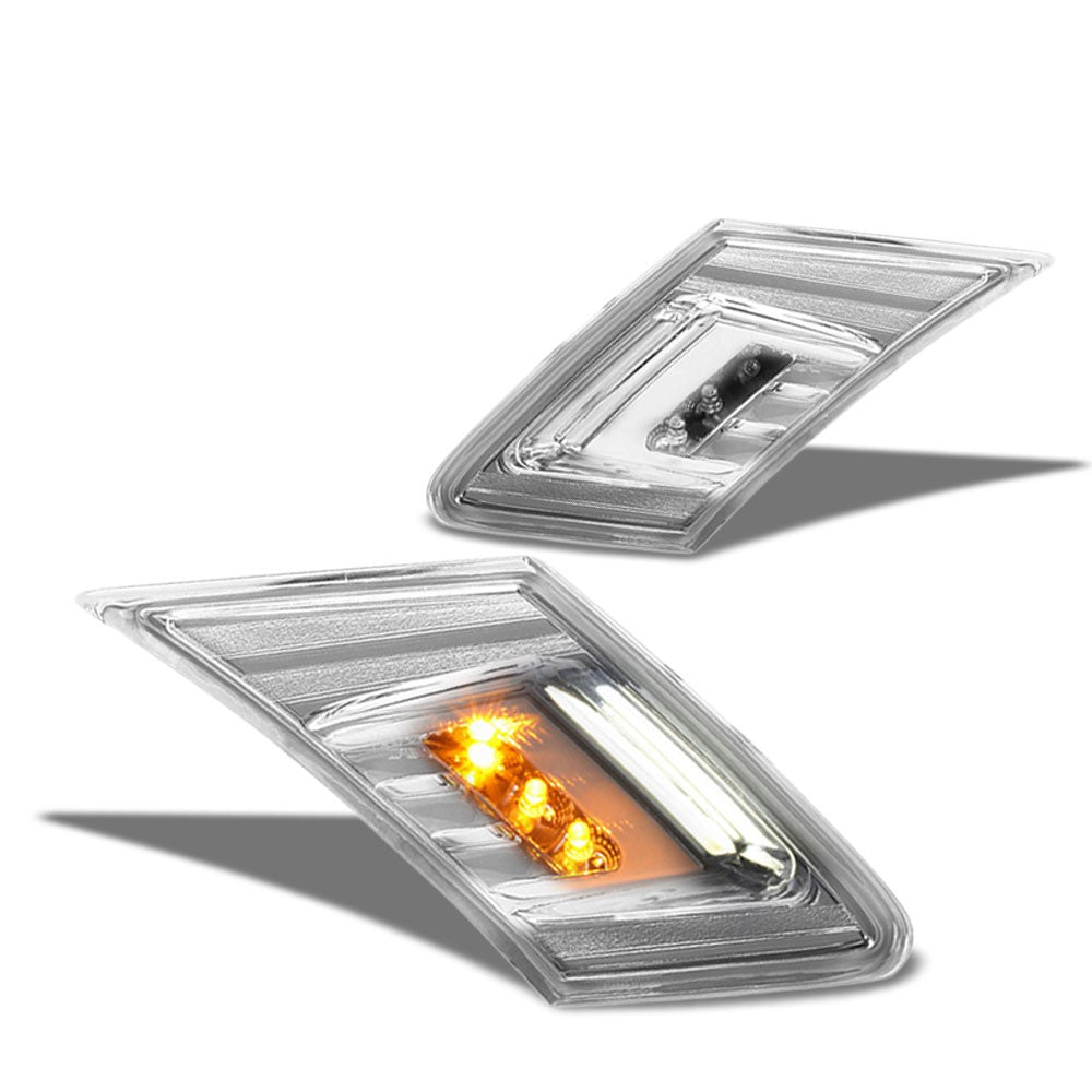 Chrome Amber Reflector Corner Light/Lamp Honda 92-95 Civic EG8 EG9 EH22 BFC-SML-LED-FRS13-CH