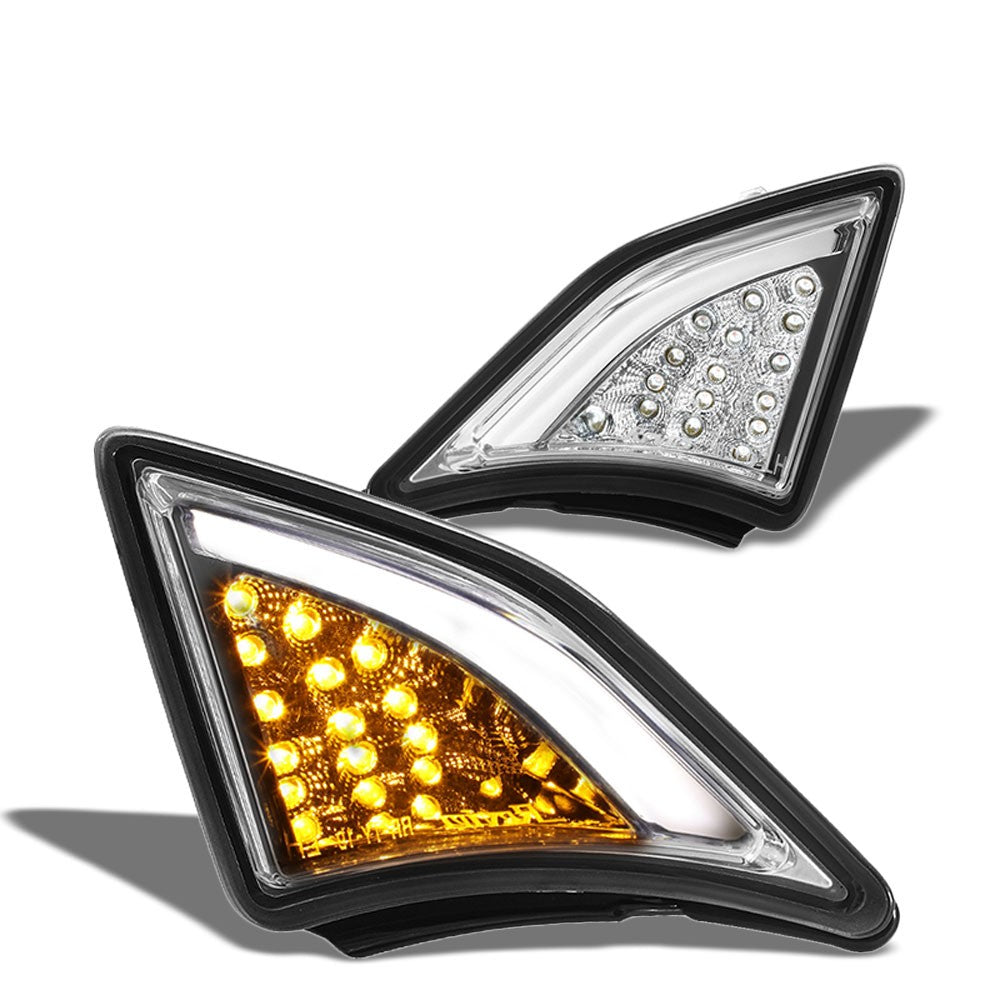 Chrome Amber Reflector Corner Light/Lamp Honda 92-95 Civic EG8 EG9 EH16 BFC-CORLIG-LED-FRS13-CH