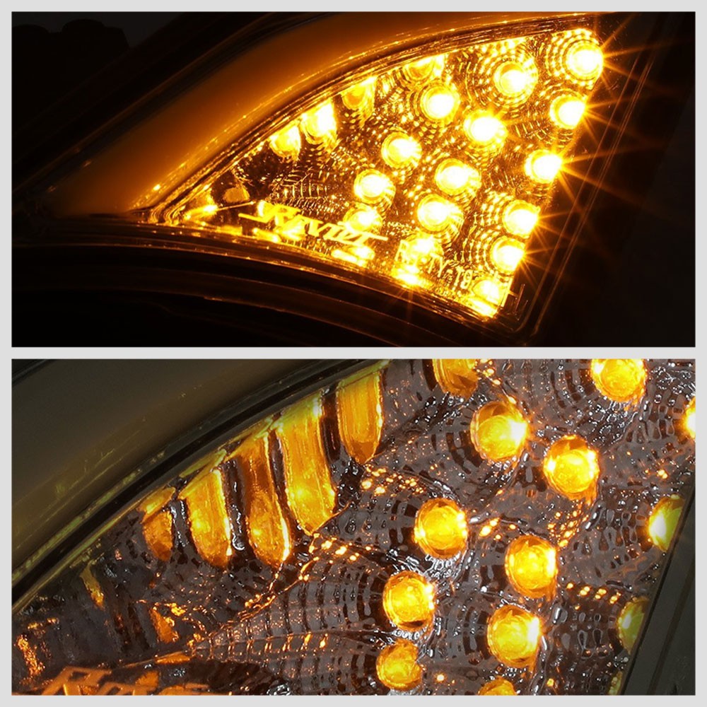 Chrome/Smoke Len Front Bumper LED Turning Signal Corner Light Lamp For Scion FRS