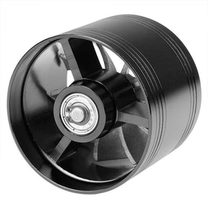 Black 2.5"-2.9" Aluminum Propeller Turbonator Fan Intake/Turbo Fuel/Gas Saver-Performance-BuildFastCar