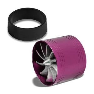Purple 2.5-2.9" Propeller Turbine Fan Intake/Turbo/Filter Adaptor Fuel/Gas Saver-Performance-BuildFastCar