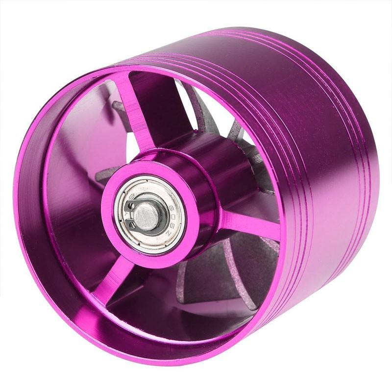 Purple 2.5-2.9" Propeller Turbine Fan Intake/Turbo/Filter Adaptor Fuel/Gas Saver-Performance-BuildFastCar
