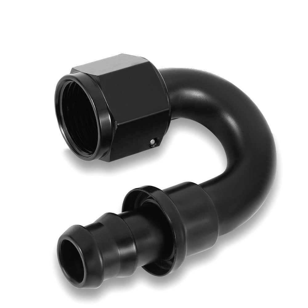BFC-FIT-041-10-180-BK AN Fitting Push-on Hose End to AN Female BFC-FIT-041-10-180-BK